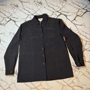 Talbots Black Stretch Blouse